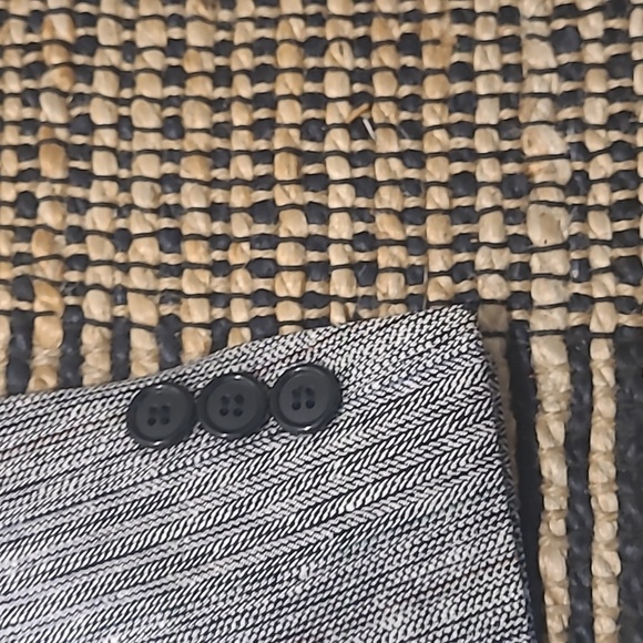 VTG 100% SILK HERRINGBONE SPORT COAT BLAZER - Picture 4 of 11